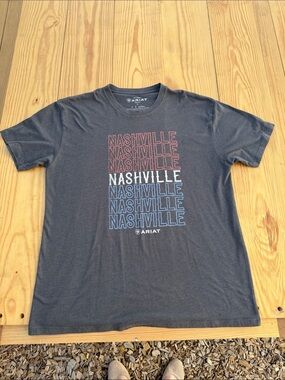 Ariat Nashville Graphic Tee with Red, White & Blue Print